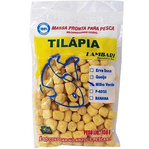 Massa para pesca Lambari Sport Fish Tilapia Milho Verde 100g