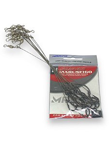 Anzol encastoado Super Maruseigo black 24 c/ girador com 15 un