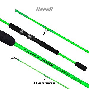 Vara Kawana Hanna HN-S602XXH 1,83m 60lb 2 partes - molinete