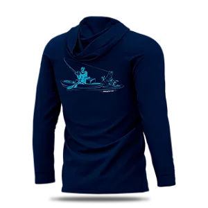 Camiseta Presa Viva Poliamida PSVA c/ Capuz - GG azul marinho 2381