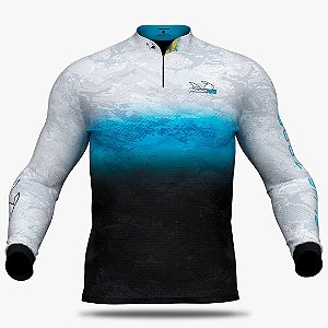 Camiseta de Pesca Presa Viva Tucunaré Azul 07 - XG