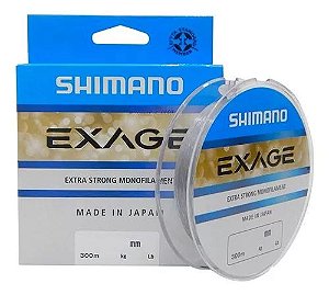 Linha Monofilamento Shimano Exage 150m 0,305mm 16,5Lb