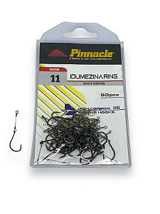 Anzol Pinnacle Encastoado Idumezina ring N.11 c/ 50 unid.