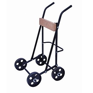 Carrinho motor até 30HP Plus 04 rodas preto