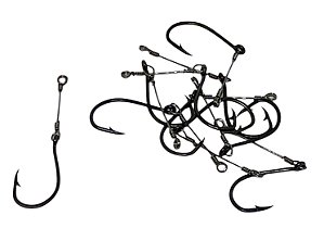 Anzol Marine Sports Chinu Black Encastoado N.3 com 10 un.