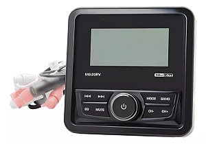 Rádio Marítimo Som Mp3 Náutico Impermeável Lancha Barco