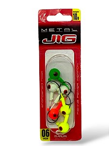Isca Maruri Jig Metal 21040 10 g 4/0 c/ 6 unidades