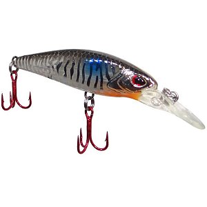Isca Artificial Marine Sports Raptor Shad 70 Cor N1 7cm 6g Meia Agua