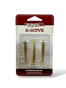 Isca Soft camarões X-MOVE 7CM - GASOLINE 3UN