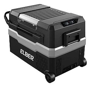 Geladeira Elber Portátil Black 43 PRO 12/24VCC Com Rodas