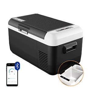 Geladeira Portátil Elber Black 30 Litros Dual Zone 12v 24v App Bluetooth Modelo 2025