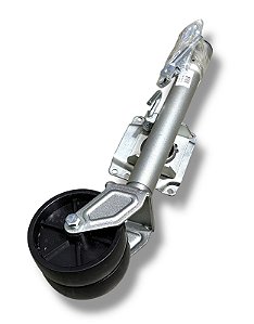 Pedestal roda telescopica dupla reboque 6 pol 1500 Libras