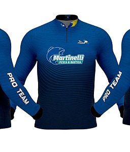 Camiseta de Pesca Presa Viva Dry Flex Martinelli XG azul