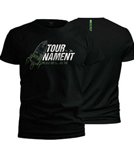 Camiseta Presa Viva Casual Line PSVA Tournament XXG 100% Algodão  Preto