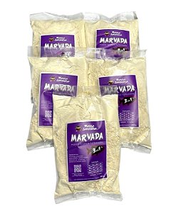 Kit com 5 pacotes de Massa Japonesa Branca Marvada 400 gr