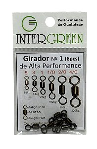 Girador Black Intergreen 1 (6pçs) Alta performance