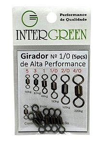 Girador Black Intergreen 1/0 (5pçs) Alta performance