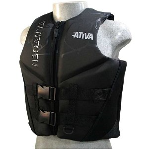 Colete Salva-vidas Ativa homologado neopreme Neoativa Jt20 GG 150 torax Prata