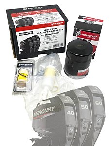 Kit Manutenção Mercury 40-50-60 HP 4T EFI 100 horas 8M0232733
