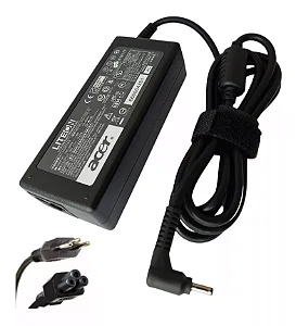 FONTE NOTEBOOK ACER 65W 19V 3.42A 3.0X1.1MM PINO FINO ORIGINAL