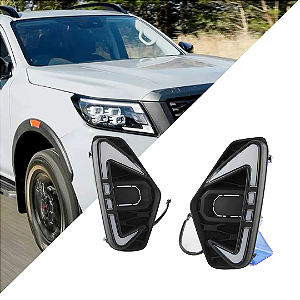 DRL Parachoque Dianteiro Nissan Frontier D23 Sequencial 2023+