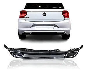Difusor Traseiro Volkswagen Polo MK6 Estilo R (2017-2022)