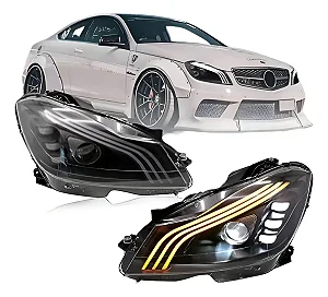 Farol Mercedes Classe C W204 Estilo Maybach (2011-2014)