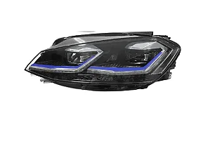 Farol Volkswagen Golf MK7 para MK7.5 Azul Full LED (2014-2017)