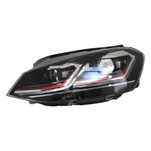 Farol Volkswagen Golf MK7 para MK7.5 Red Full LED (2014-2017)