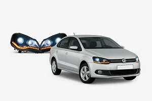 Farol Volkswagen Polo MK4.5 Full LED (2006-2014)