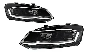 Farol Volkswagen Polo MK6 R-Line Chrome Full LED (2016-2019)