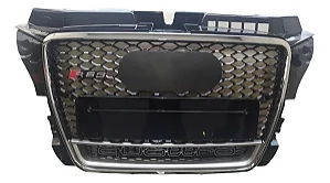 Grade Colmeia A3 8P Estilo RS3 Chrome Quattro (2009-2012)