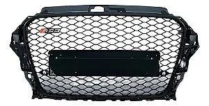 Grade Colmeia A3 8V Estilo RS3 Black Piano S/ Emblema (2013-2016)