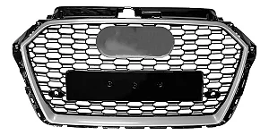 Grade Colmeia A3 8V Estilo RS3 Silver (2017-2020)