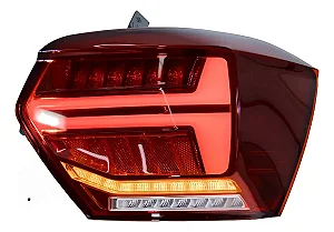 Lanterna Volkswagen Polo MK6 Estilo Audi Red (2017+)