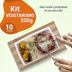 Kit Vegetariano - 10 Refeições - 200gr
