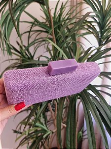 Clutch Tecido lavanda