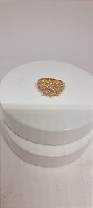 Anel Estrela cravejado de zircônia