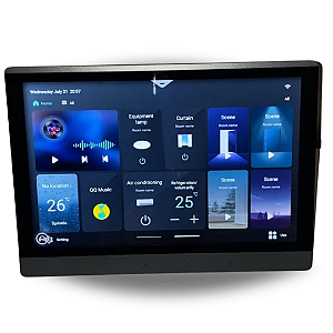 Amplificador Som Ambiente 4 Zonas e Painel Automação Tuya