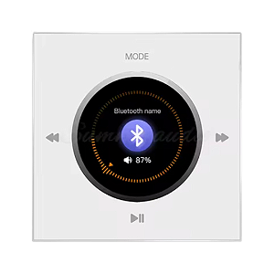 Amplificador Parede Knob Bluetooth Som Ambiente USB Aux TF