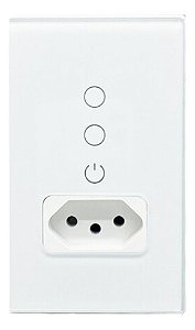 Interruptor Vidro Touch Inteligente Wifi 2 Botões Tuya Smart