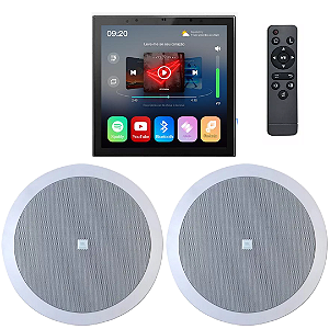 Kit Amplificador Parede Som And 11 + 2 Caixas Som Jbl 6fr2r