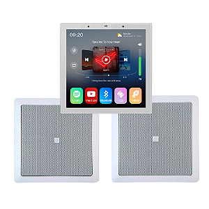 Kit Amplificador Parede Som And 10 + 2 Caixas Som Jbl 6fr1q