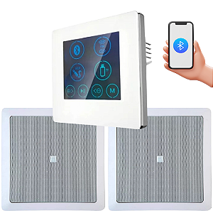 Kit mplificador de Parede  Bluetooth + 2 Arandelas Jbl 6fr1q