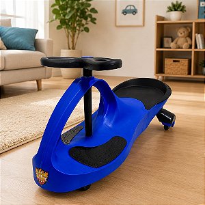 Super Car Infantil Giratorio - Azul e Preto
