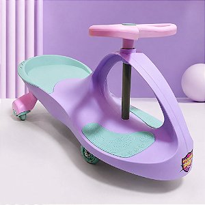 Carrinho de Rolimã Infantil Super Car - Lilás e Rosa