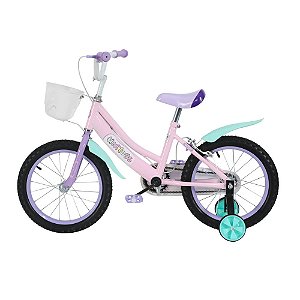 Bicicleta Infantil Aro 16 com Rodinha Removível - Rosa