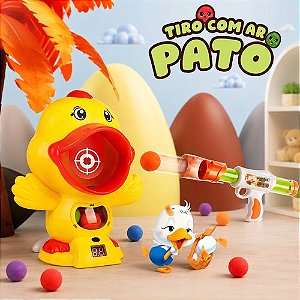 Jogo de Tiro ao Alvo Infantil com Arma Pato e Bolinhas