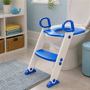 Assento Redutor Infantil com Escada - Azul
