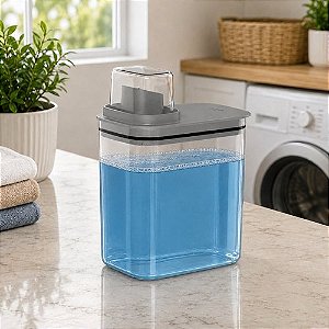 Dispenser para Sabão e Liquidos 1,5L - Cinza